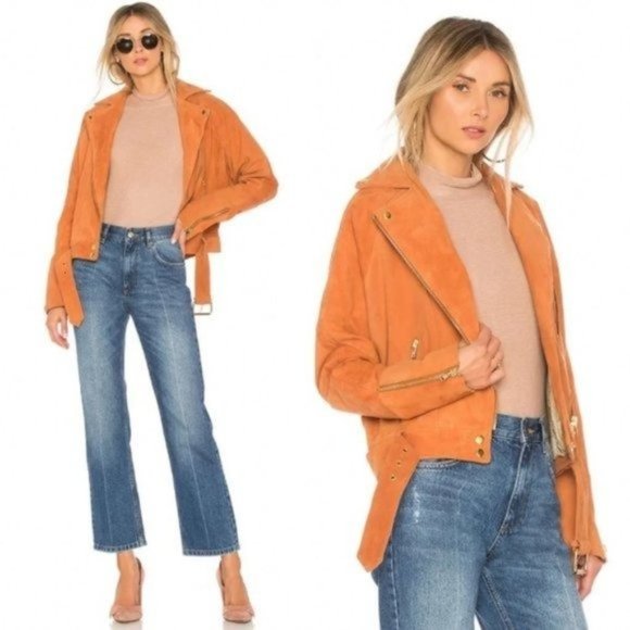 Free People Jackets & Blazers - 𝗡𝗘𝗪 Free People Drapey Suede Goat Leather Jacket